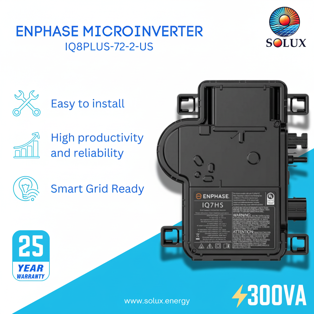 This is an image of Enphase IQ8Plus Microinverter (IQ8PLUS-72-2-US)